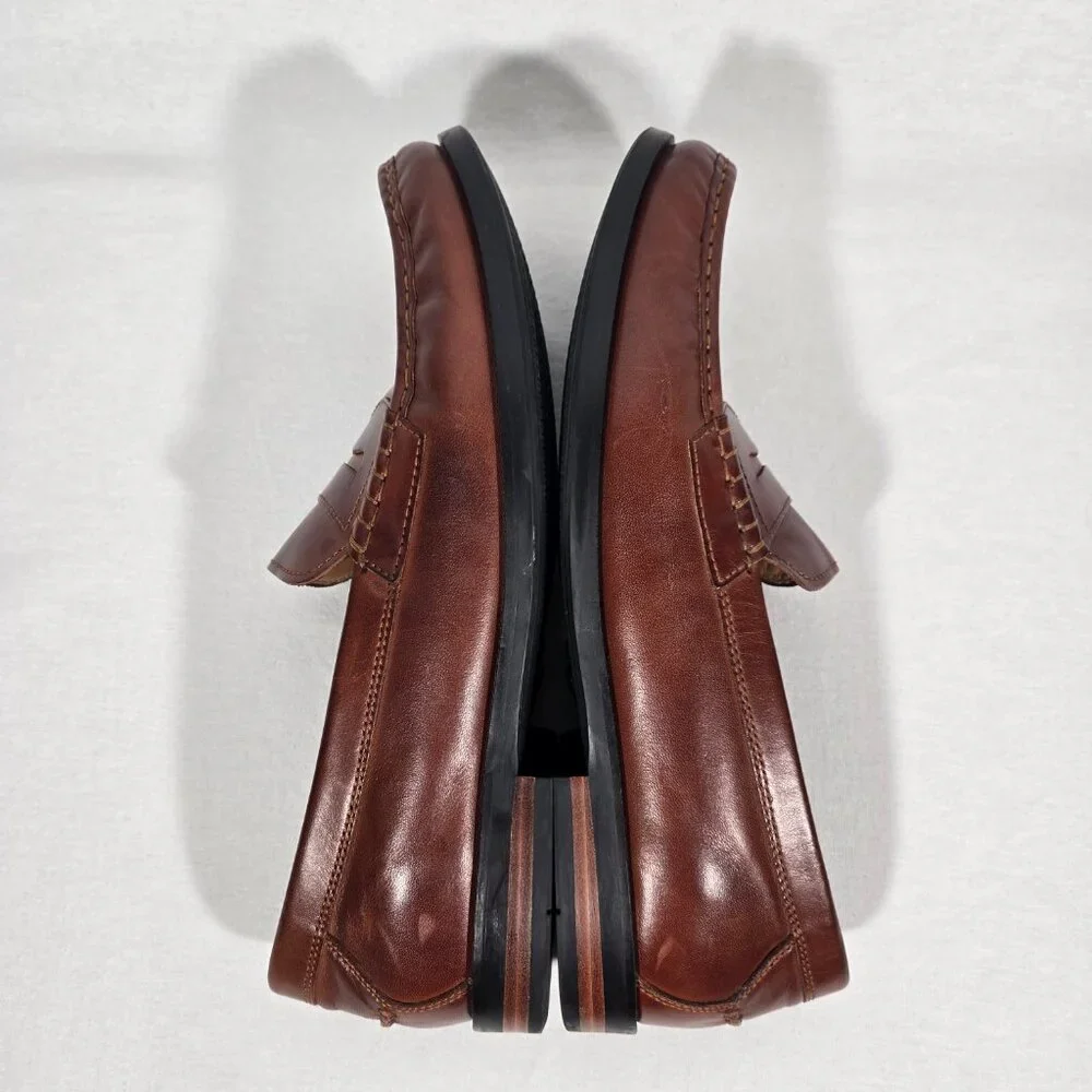 COLE HAAN American Iconic Heritage Classic Brown Penny Loafers Men's Size12 M. - Picture 11 of 17